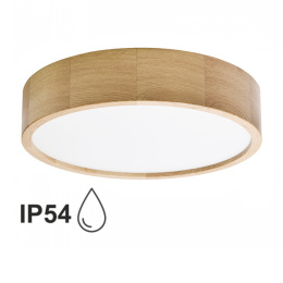 Lampa sufitowa łazienkowa na taras Plafon CLEO DR375 IP54 Dąb