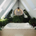 Lampa wisząca ze sklejki Kula 430 LOFT