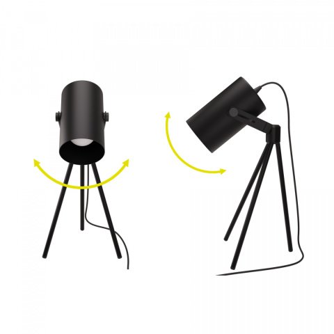 Lampka biurkowa LA TUBA 450 Czarna Lampka biurkowa LA TUBA 450 Czarna