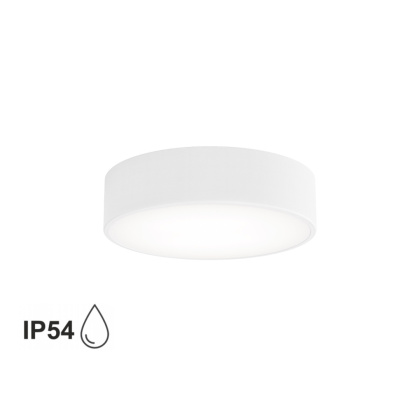 Lampa sufitowa łazienkowa na taras Plafon CLEO 300 IP54 Biały 30 cm