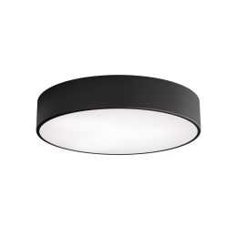 Lampa sufitowa plafon CLEO 400 IP54 Czarny 40 cm