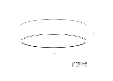 Lampa sufitowa Plafon CLEO 300 Beżowy 30 cm