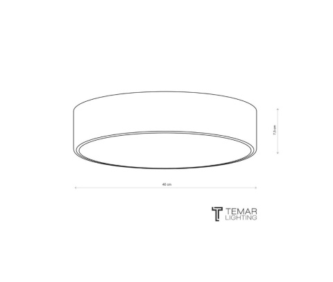 Lampa sufitowa Plafon CLEO 400 120W Szary