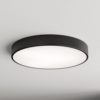 Lampa sufitowa Plafon CLEO 600 60 cm Czarny z Czujnikiem Ruchu