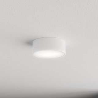 Lampa sufitowa łazienkowa na taras Plafon CLEO 200 IP54 Biały z Czujnikiem Ruchu