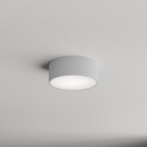 Lampa sufitowa łazienkowa na taras Plafon CLEO 200 IP54 Szary z Czujnikiem Ruchu