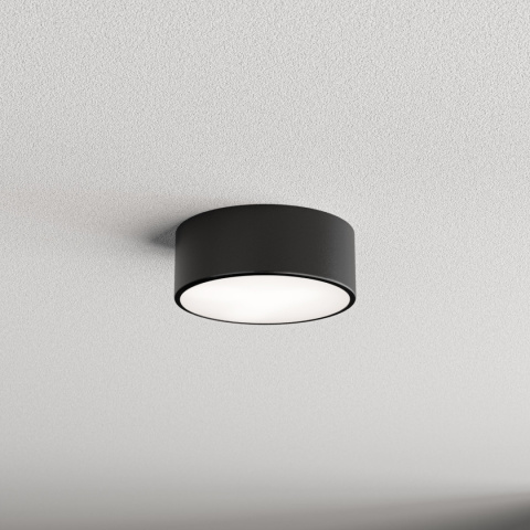 Lampa sufitowa łazienkowa na taras Plafon CLEO 200 IP54 Czarny