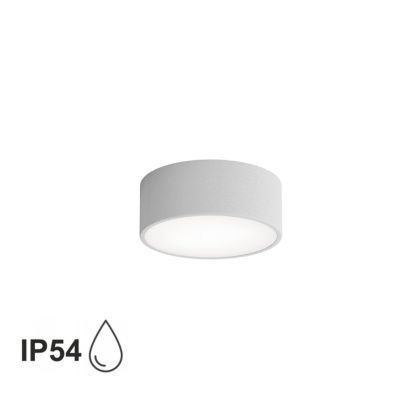 Lampa sufitowa łazienkowa na taras Plafon CLEO 200 IP54 Szary