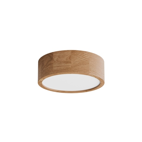 Lampa sufitowa łazienkowa na taras Plafon CLEO DR275 IP54 Dąb z Czujnikiem Ruchu
