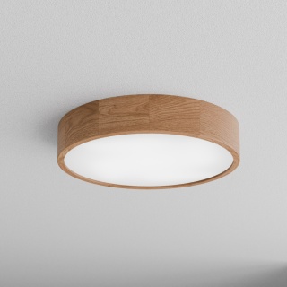 Lampa sufitowa łazienkowa na taras Plafon CLEO DR475 IP54 Dąb z Czujnikiem Ruchu