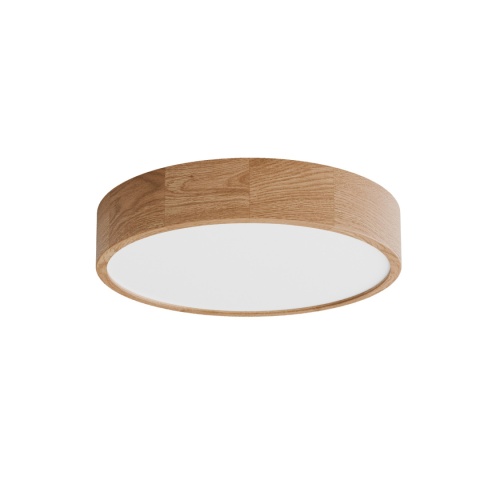 Lampa sufitowa łazienkowa na taras Plafon CLEO DR475 IP54 Dąb z Czujnikiem Ruchu