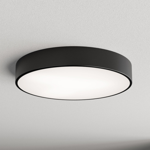Lampa sufitowa łazienkowa na taras plafon CLEO 500 IP54 Czarny 50 cm