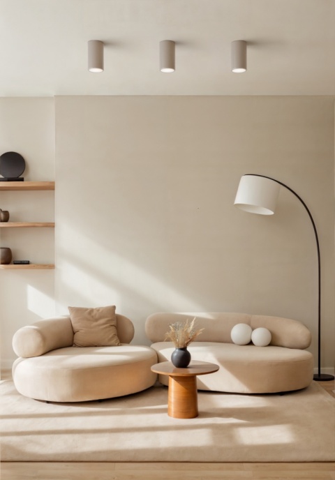 Lampa Downlight Tuba TB CLEO E27 170 Beżowa