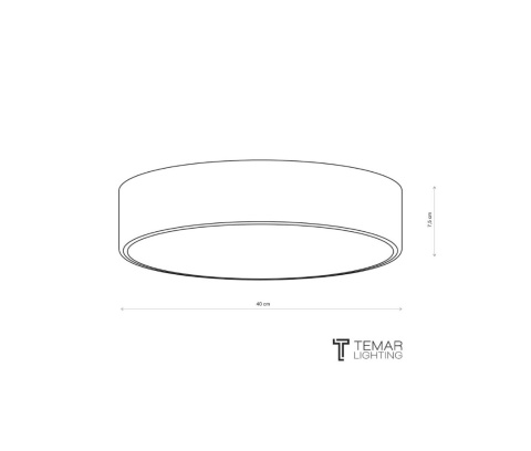 Lampa sufitowa Plafon CLEO 400 Bordowy 40 cm