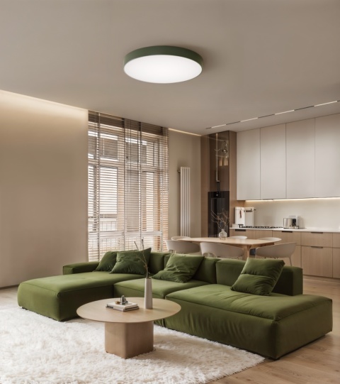 Lampa sufitowa Plafon CLEO 600 Zielony 60 cm