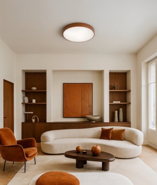 Lampa sufitowa Plafon LED CLEO 600 69W Miedziany 60 cm