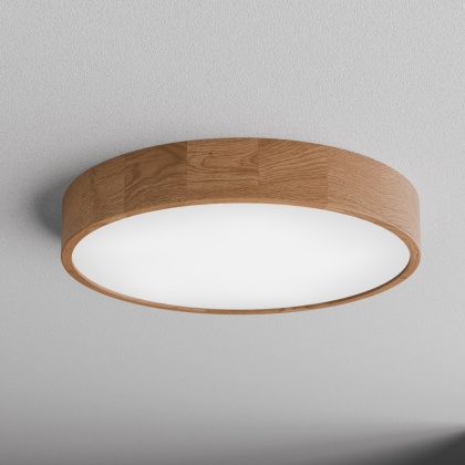Lampa sufitowa drewniana dębowa Plafon CLEO DR575 Dąb z Czujnikiem Ruchu