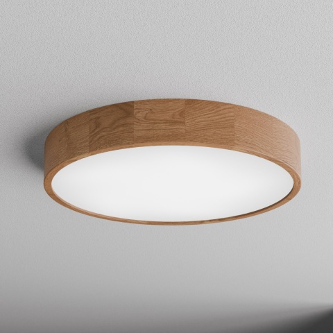 Lampa sufitowa drewniana dębowa Plafon CLEO DR575 Dąb z Czujnikiem Ruchu