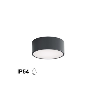 Lampa sufitowa łazienkowa na taras Plafon CLEO 200 IP54 Antracyt