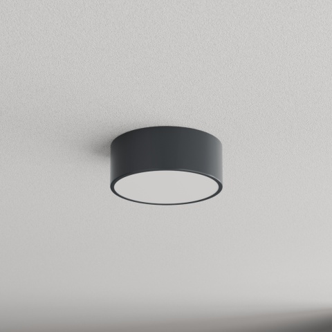 Lampa sufitowa łazienkowa na taras Plafon CLEO 200 IP54 Antracyt