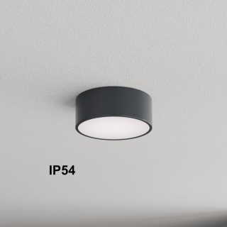 Lampa sufitowa łazienkowa na taras Plafon CLEO 200 IP54 Antracyt