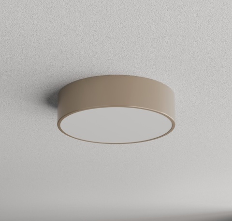 Lampa sufitowa łazienkowa na taras Plafon CLEO 300 IP54 Beżowy 30 cm