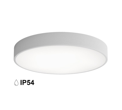 Lampa sufitowa łazienkowa na taras plafon CLEO 500 IP54 Szary 50 cm