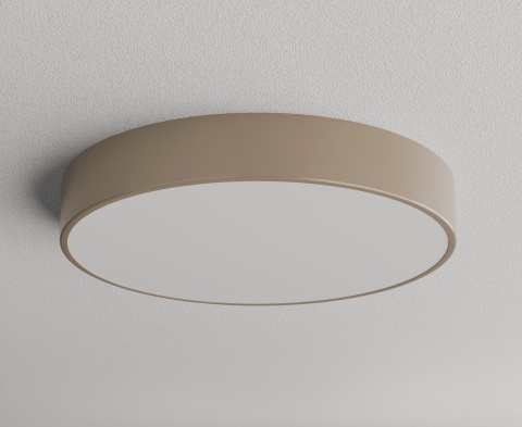Lampa sufitowa łazienkowa na taras plafon CLEO 500 IP54 Beżowy 50 cm