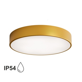 Lampa sufitowa łazienkowa na taras plafon CLEO 500 IP54 Złoty 50 cm