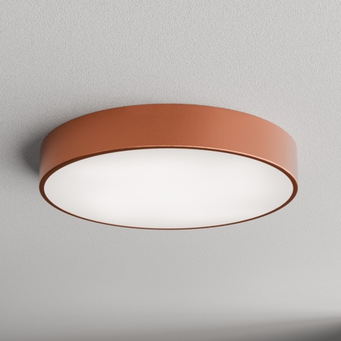 Lampa sufitowa łazienkowa na taras plafon CLEO 500 IP54 miedziany z Czujnikiem Ruchu 50 cm