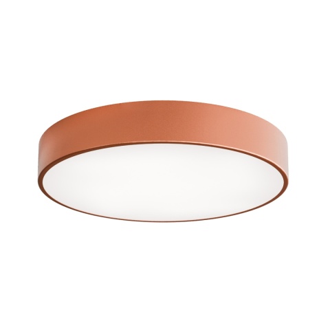 Lampa sufitowa łazienkowa na taras plafon CLEO 500 IP54 miedziany z Czujnikiem Ruchu 50 cm